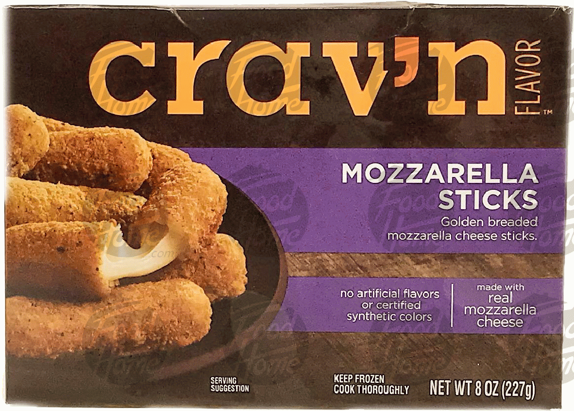 Crav'n  mozzarella sticks, frozen box Full-Size Picture